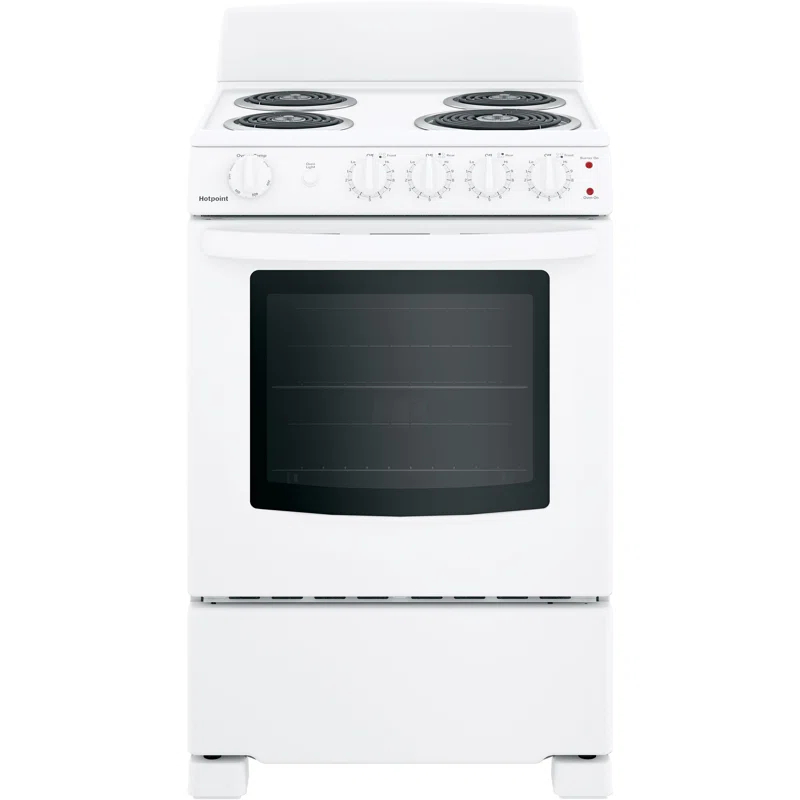 Hotpoint 24" 2.9 cu. ft. Freestanding Electric Range RAS240DMWW