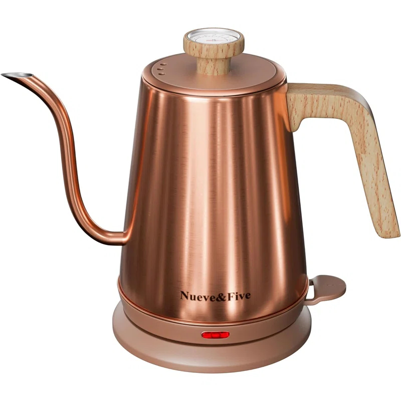 Zolosh Gooseneck Electric Kettle with Thermometer 1L