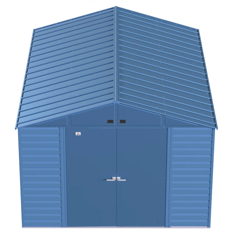 10 ft. W x 14 ft. D Steel Horizontal Storage Shed