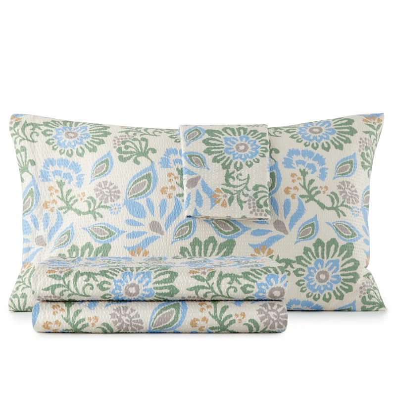 Shavel Home Products Seersucker Sheet Set