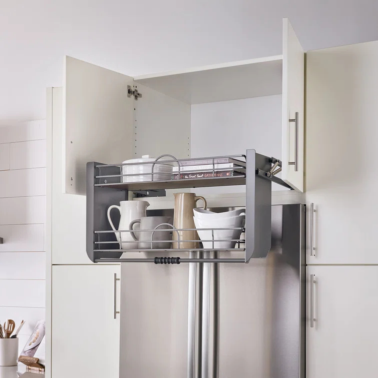 Rev-A-Shelf Rev-A-Shelf Kitchen Pulldown Wall Cabinet Shelf System, Gray
