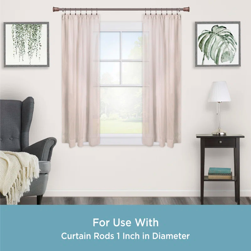 Kenney Kenney Clip Rings for 1" Diameter Curtain Rods