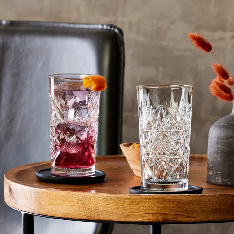 Libbey Hobstar Libbey Cooler Glasses, 16-Ounce (Set of 4)