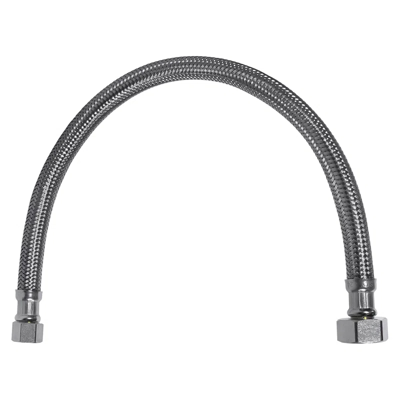 Certified Appliance Accessories Certified Appliance Accessories Braided Stainless Steel Faucet Supply Line, 3/8" Female Compression X 1/2" FIP (16")
