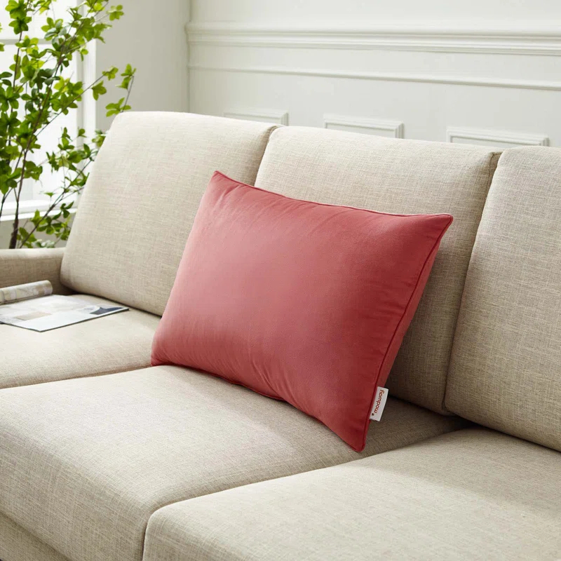 Modway Enhance Lumbar Performance Velvet Throw Pillow by Modway