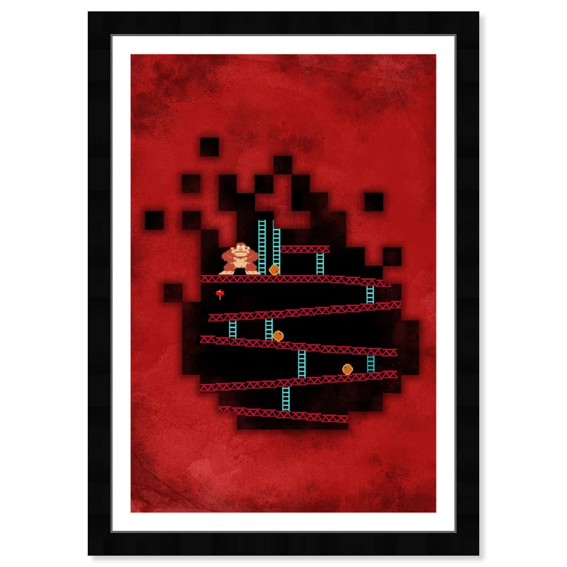 " Entertainment And Hobbies Nostalgic Arcade Game Video Games " Painting Print