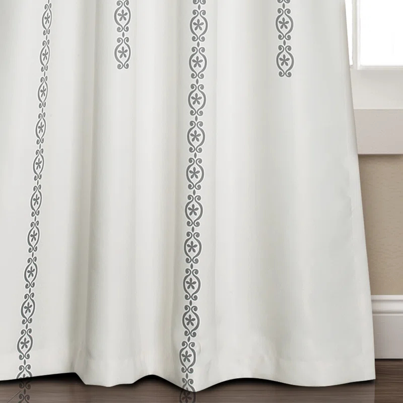 Lush Decor Synthetic Semi Sheer Sliding Panel Pair (Set of 2)