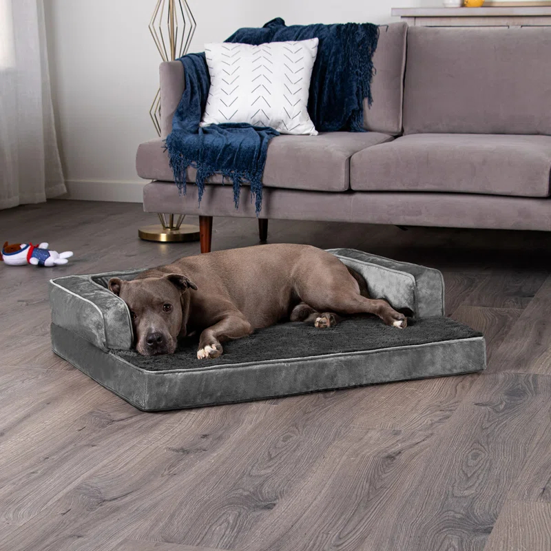 Plush & Velvet Comfy Couch Sofa-Style Pet Bed
