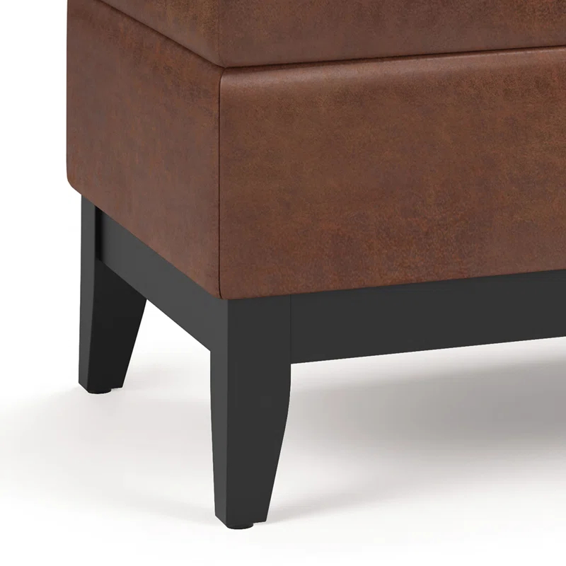 Oregon Faux Leather Ottoman