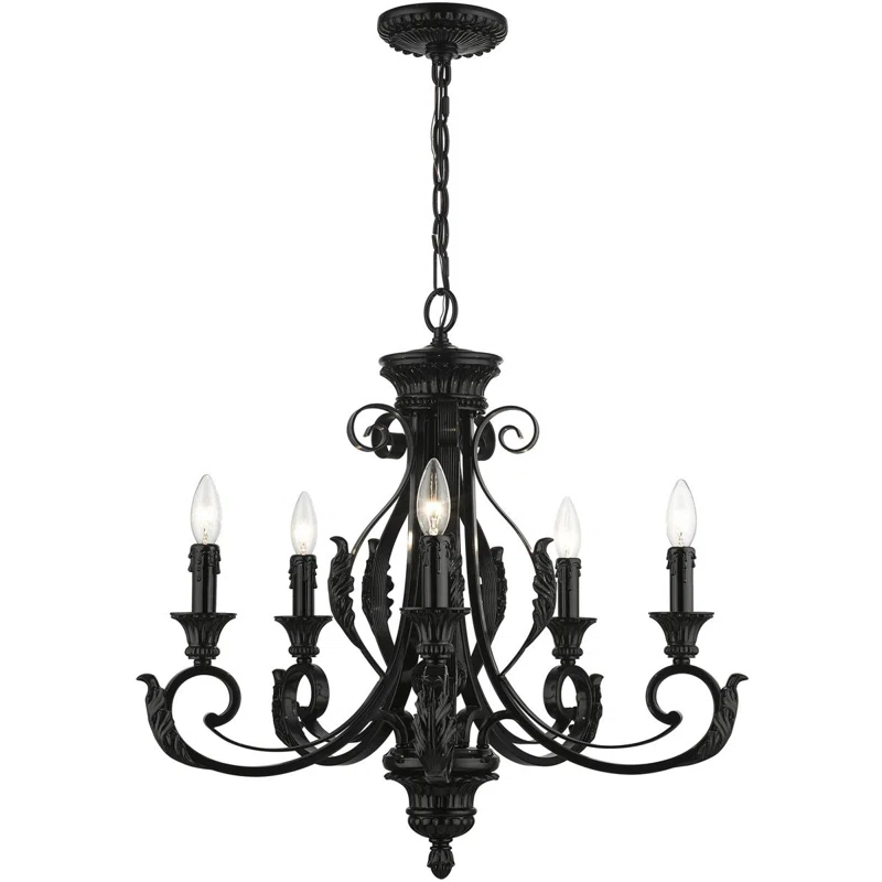 Bloomsbury Market Amillia 5 - Light Dimmable Classic / Traditional Chandelier