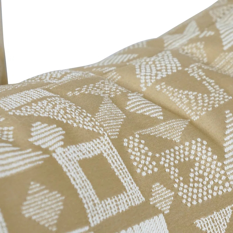 Blazing Needles Geometric Reversible Throw Pillow