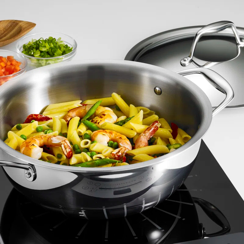 Tramontina 4 Qt Tri-ply Clad Covered Universal Pan