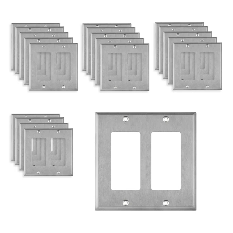 2 - Gang Rocker Standard Metal Wall Plate