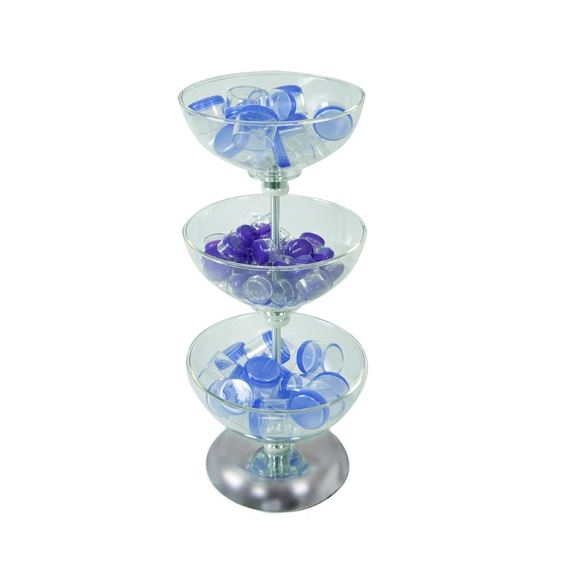 Azar Displays Three-Tier 10", 10" & 10" Bowl Display