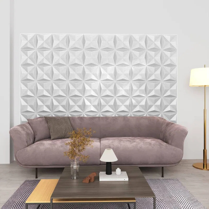 VidaXL 19.7" x 19.7" 3D Wall Panels (12 pack) (Set of 12)