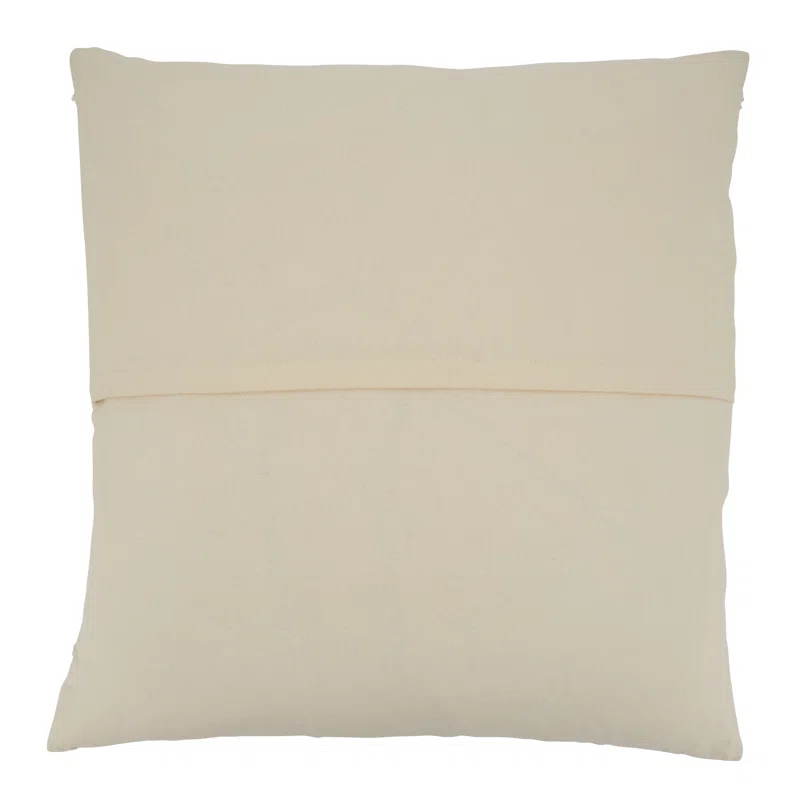 Saro Chloe Collection Appliqued Cotton Throw Pillow
