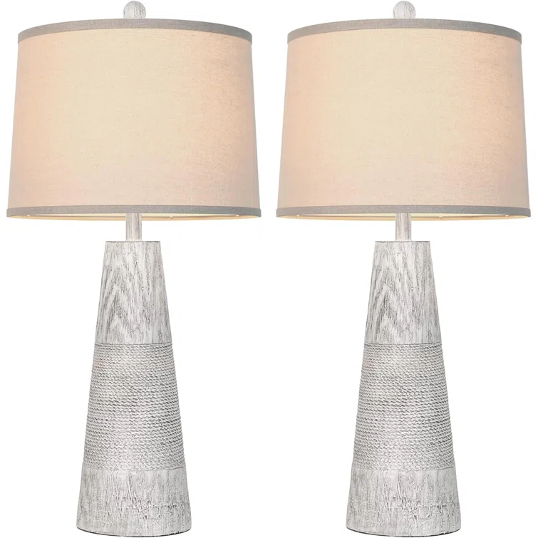 Red Barrel Studio® Resin Table Lamp (Set of 2)