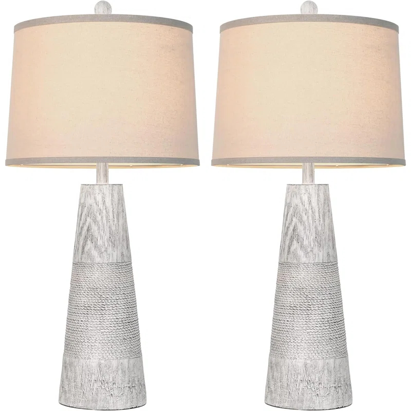 Red Barrel Studio® Resin Table Lamp (Set of 2)