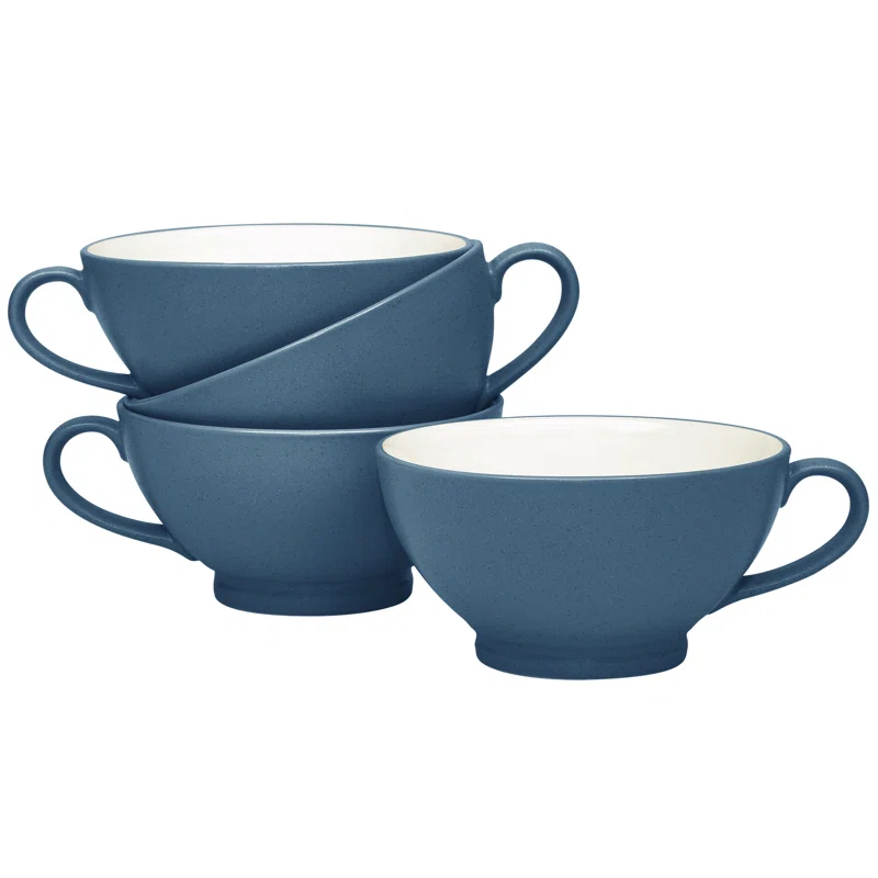 Noritake Colorwave Handled Bowls, 5-1/2", 18 Oz. (Set of 4)
