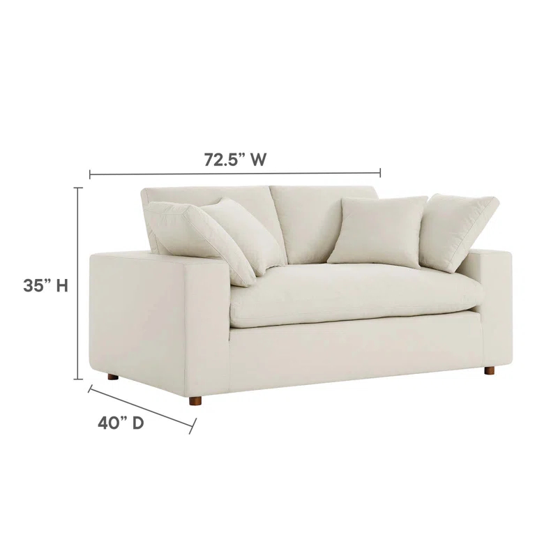 Modway Modway Commix Down Filled Overstuffed Loveseat