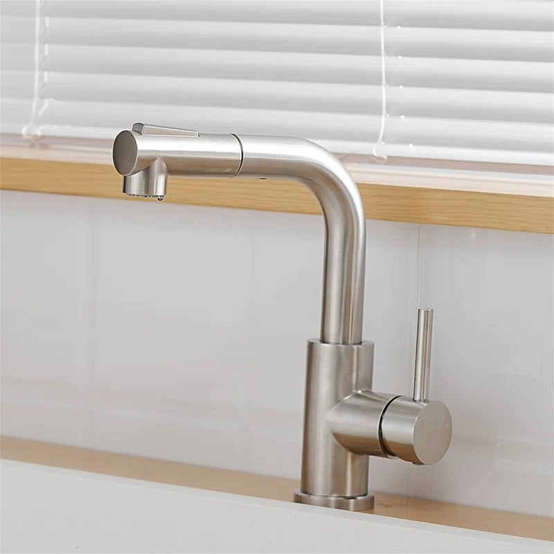 LOONGFIELD Sink Faucet, Kitchen Faucets With Pull Down Sprayer, Bathroom Sink Faucets Mini Bar Prep Faucet ASTARQ-W1932P171710