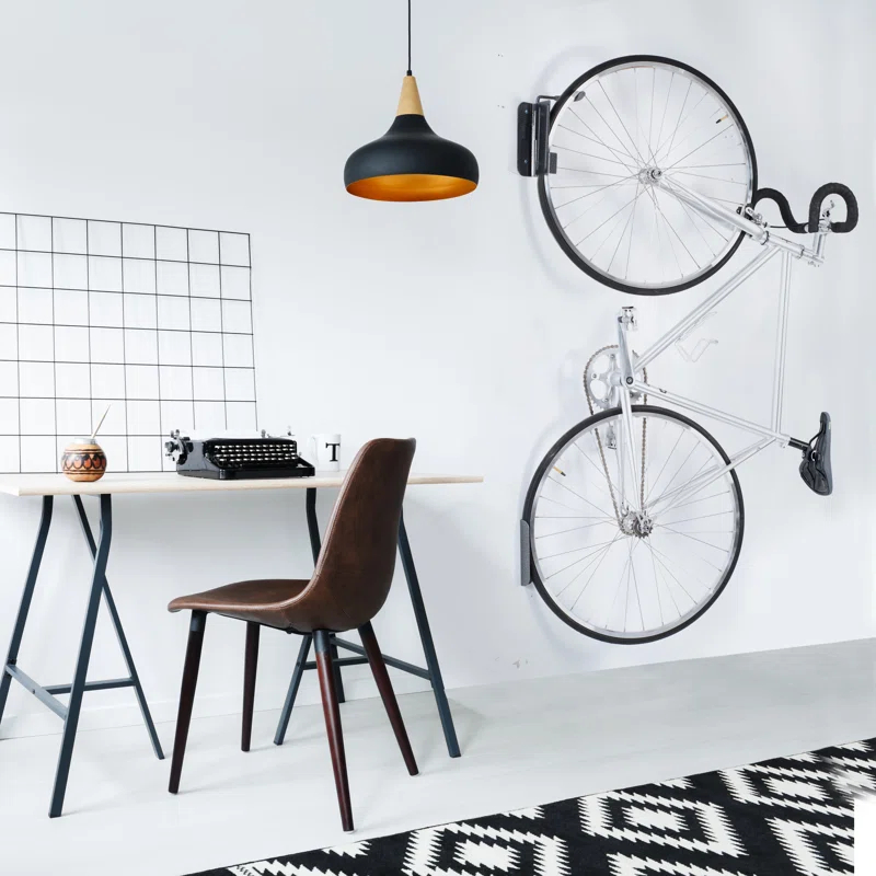 Single Bike Hinge Wall Mount Rack