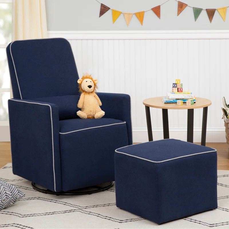 daVinci Olive Swivel Glider with Ottoman & Reviews | Wayfair