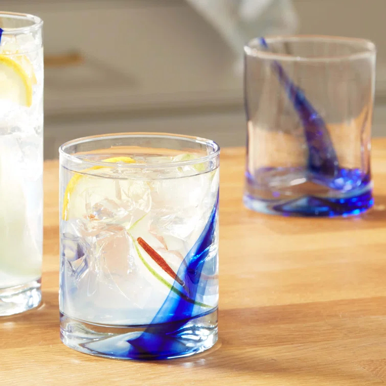 Blue Ribbon Libbey Impressions Rocks Glasses (Set of 8)