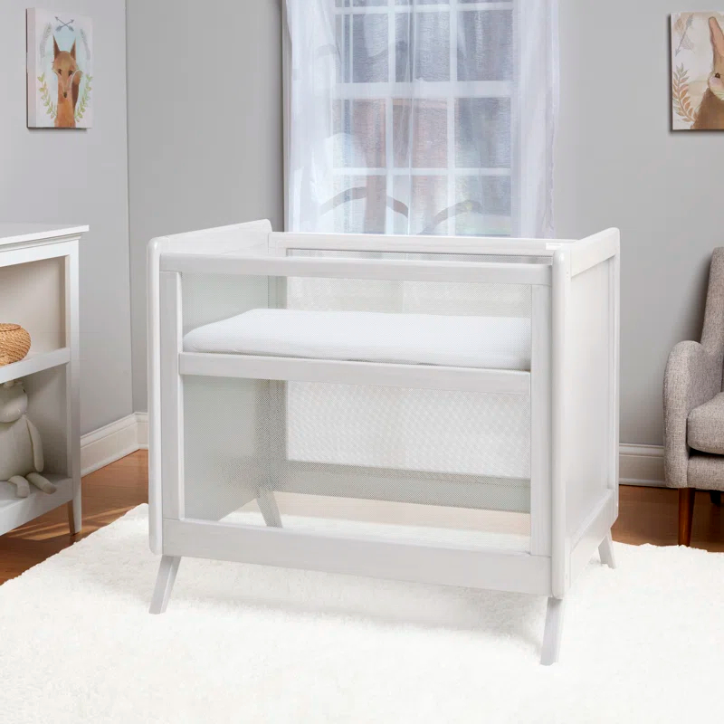 BreathableBaby BreathableBaby Breathable Mesh 2-in-1 Mini Crib, Greenguard Gold Certified