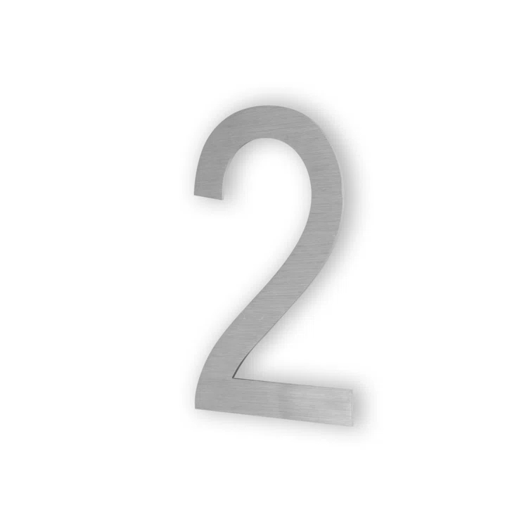 HASWARE 6" H Metal Floating House Number