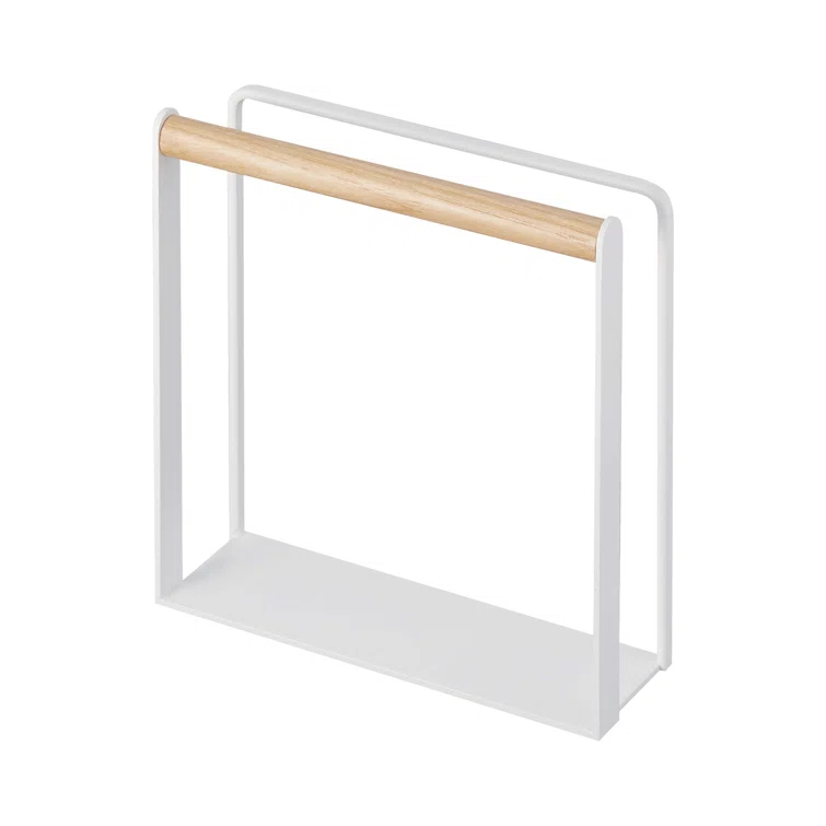 Yamazaki Home Napkin Holder - Kitchen Storage, Table Organizer, Steel + Wood