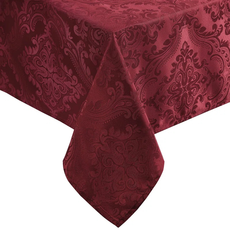 House of Hampton® Corson Woven Damask Jacquard Polyester Tablecloth