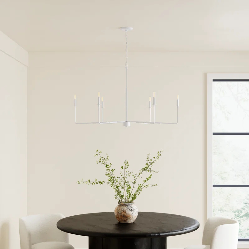Alysa 6 - Light Dimmable Classic / Traditional Chandelier