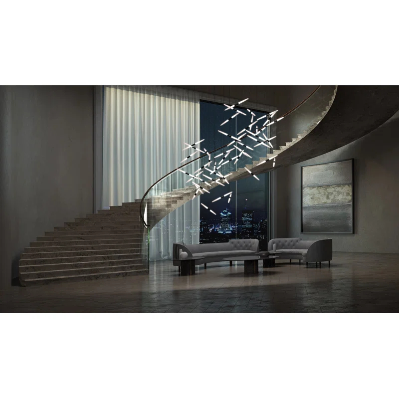 Ballet 24 - Light Dimmable LED Geometric Chandelier