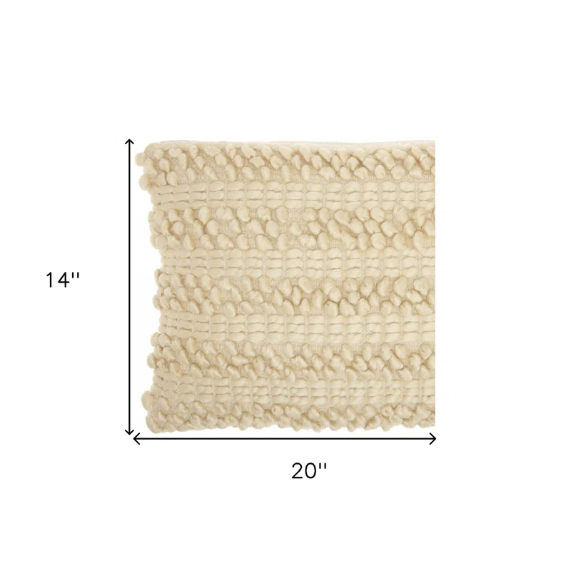 Mina Victory Striped Throw Pillow With Texture