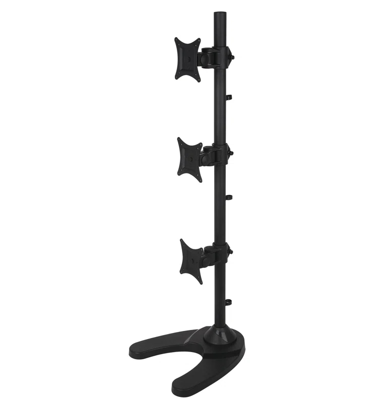 Vivo Triple Vertical Monitor Desk Stand