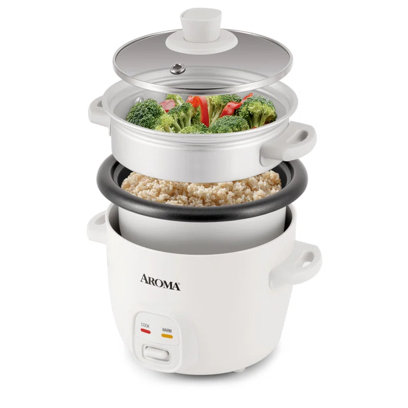 Aroma AROMA Mini Rice Cooker, 2-Cup (Uncooked) / 4-Cup (Cooked), 1.5 Qt