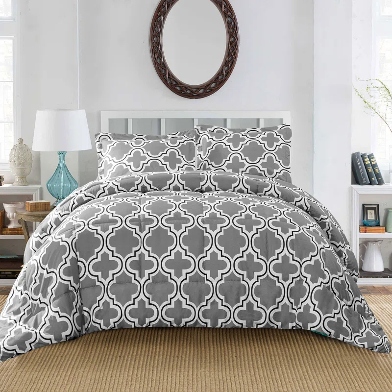 Superior Superior Trellis Trellis Hypoallergenic Down Alternative 3Pc Comforter Set