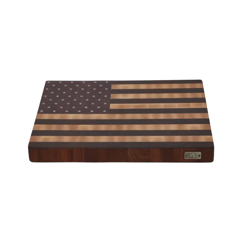 Maple/Mahogany/Purple Heart Wood American Flag Design Cutting Board