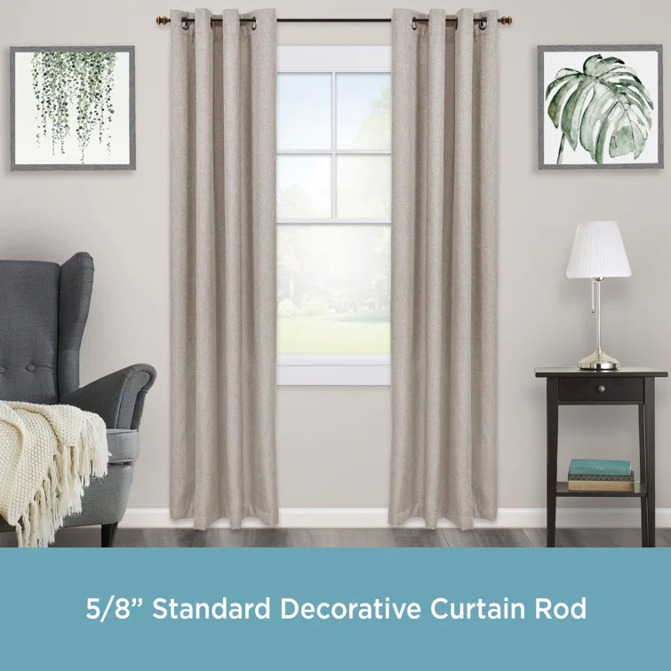 Kenney Berkley Kenney Kendall 5/8" Standard Decorative Window Curtain Rod