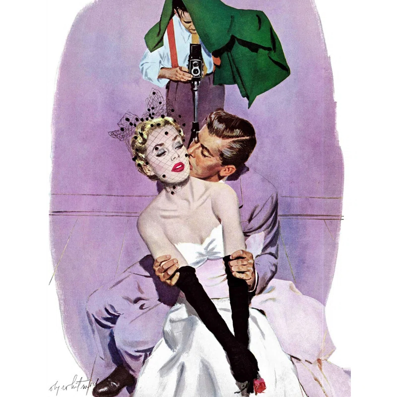Marmont Hill Love Scene Print on Wrapped Canvas