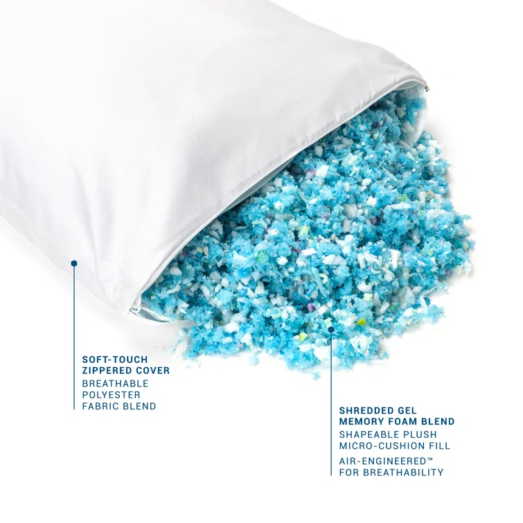MOLECULE Memory Foam Medium Cooling Pillow