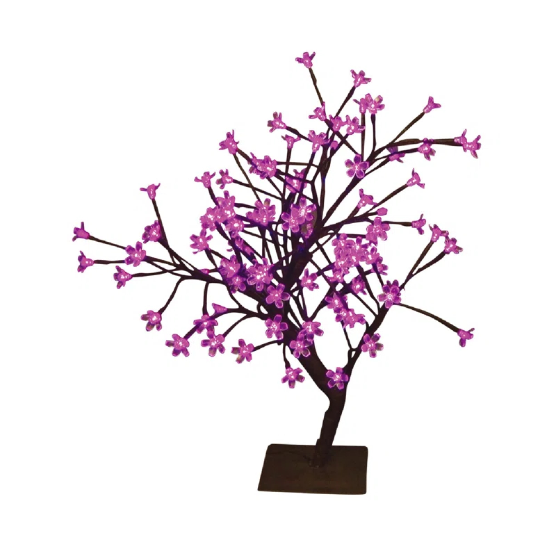 Hi-Line Gift Ltd. Floral Bonsai Tree with 96 LED Lights - Indoor/Outdoor