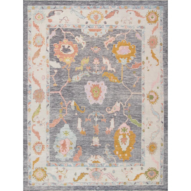 Pasargad Oushak Hand-Knotted Wool Area Rug