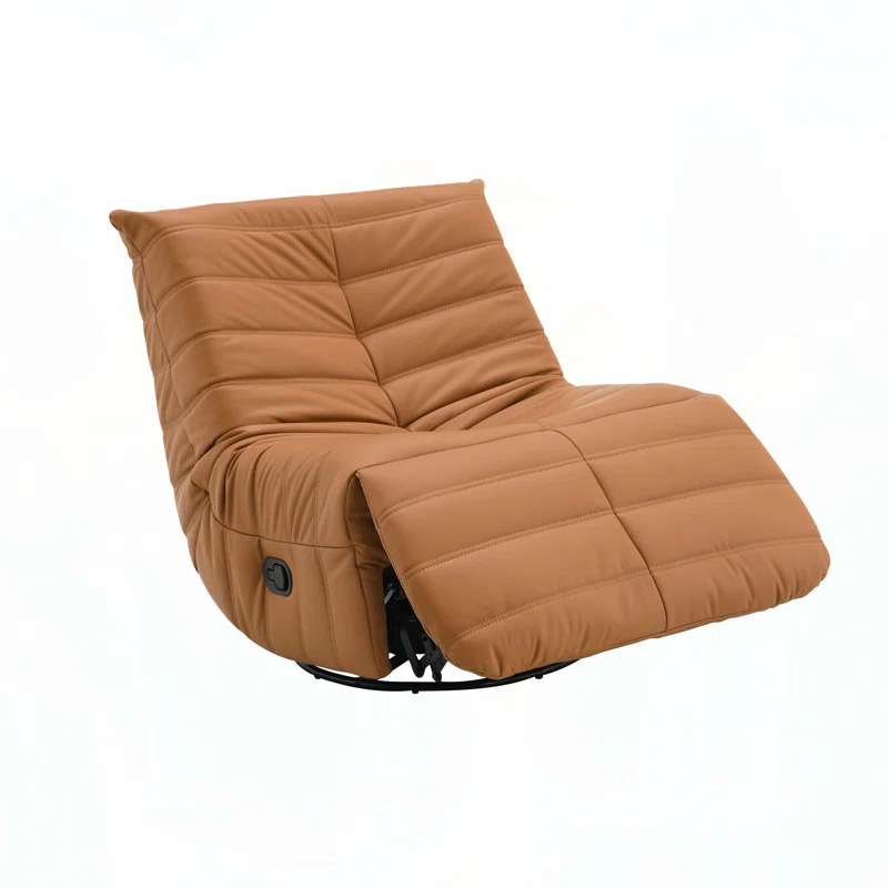 Hokku Designs Chenille Glider Recliner with Swivel