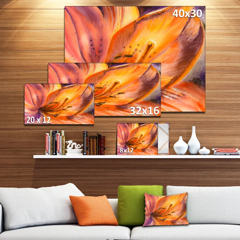 " Orange Lily Flower "
