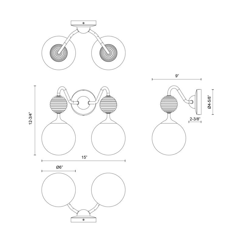 Alora Mood Celia 2 - Light Vanity Light