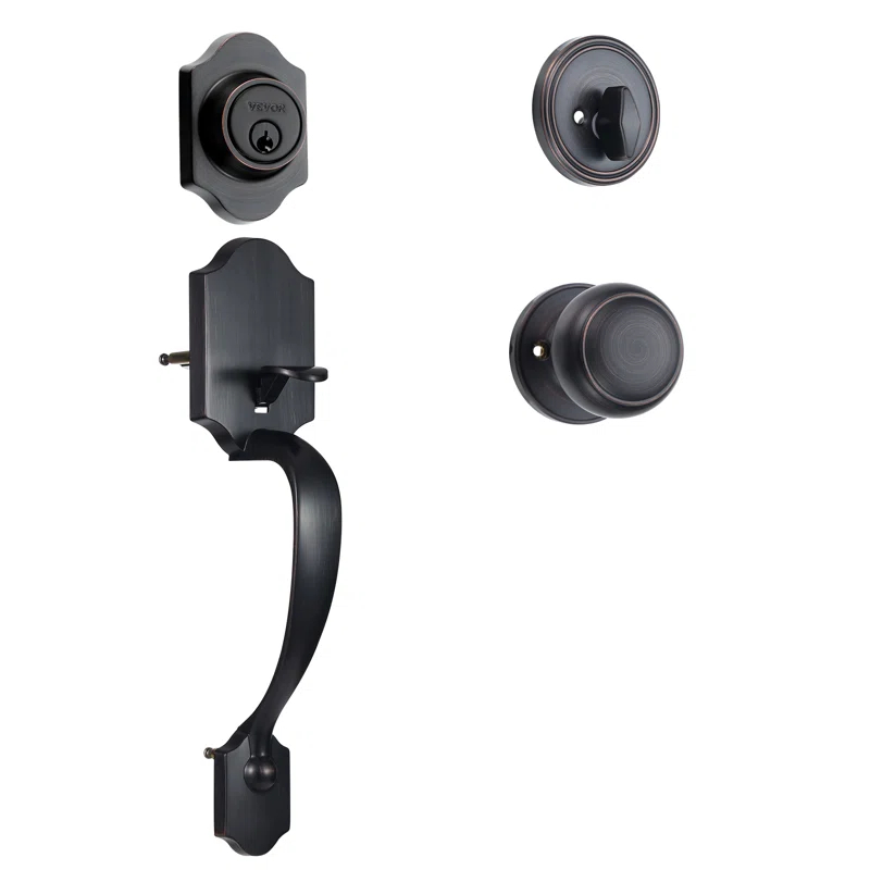 Front Door Handle and Deadbolt Set
