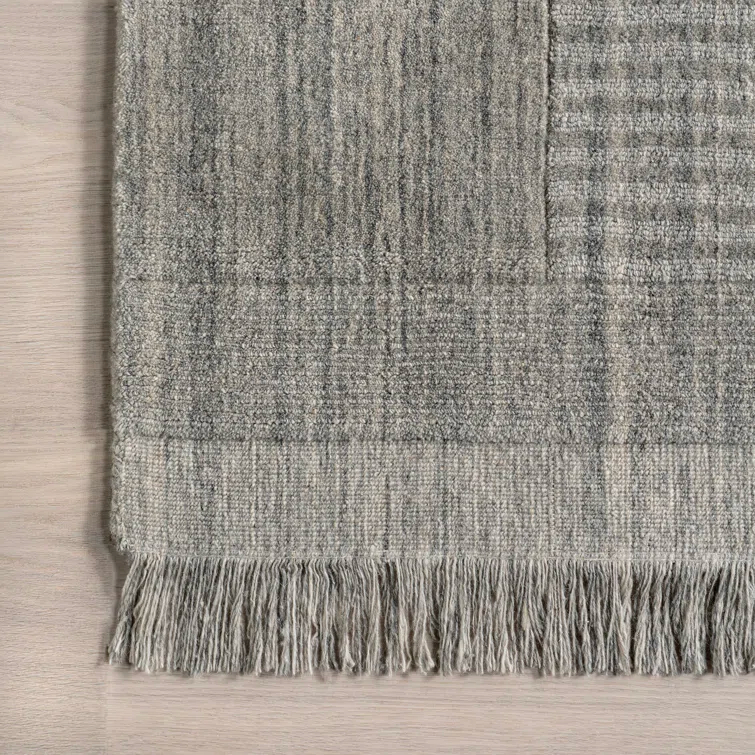 Seriah Fringed Wool-Blend Area Rug