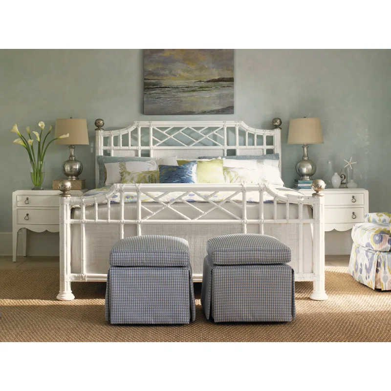 Tommy Bahama Home Ivory Key Pritchards Bay Panel Bed